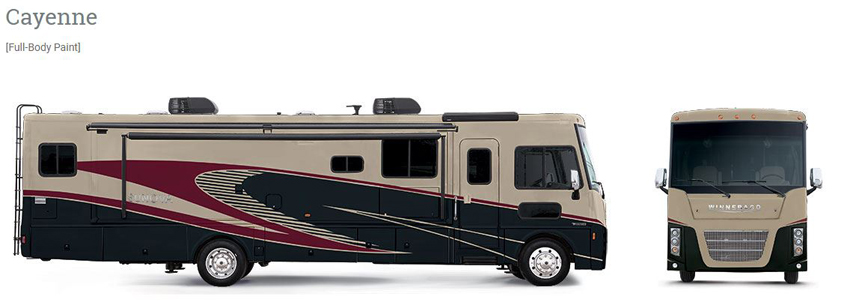 Winnebago Sunova Cayenne Exterior